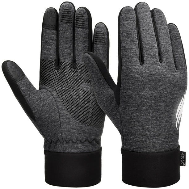 Mens Thin Light Warm Knit Thermal Liner Cold Weather Winter Gloves 4 Colors 